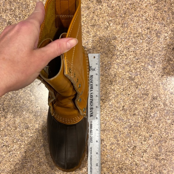 L. L. Bean Vintage Bean Leather Rubber Duck Boots W’s 8 (No Innersoles or Laces) - Picture 17 of 17